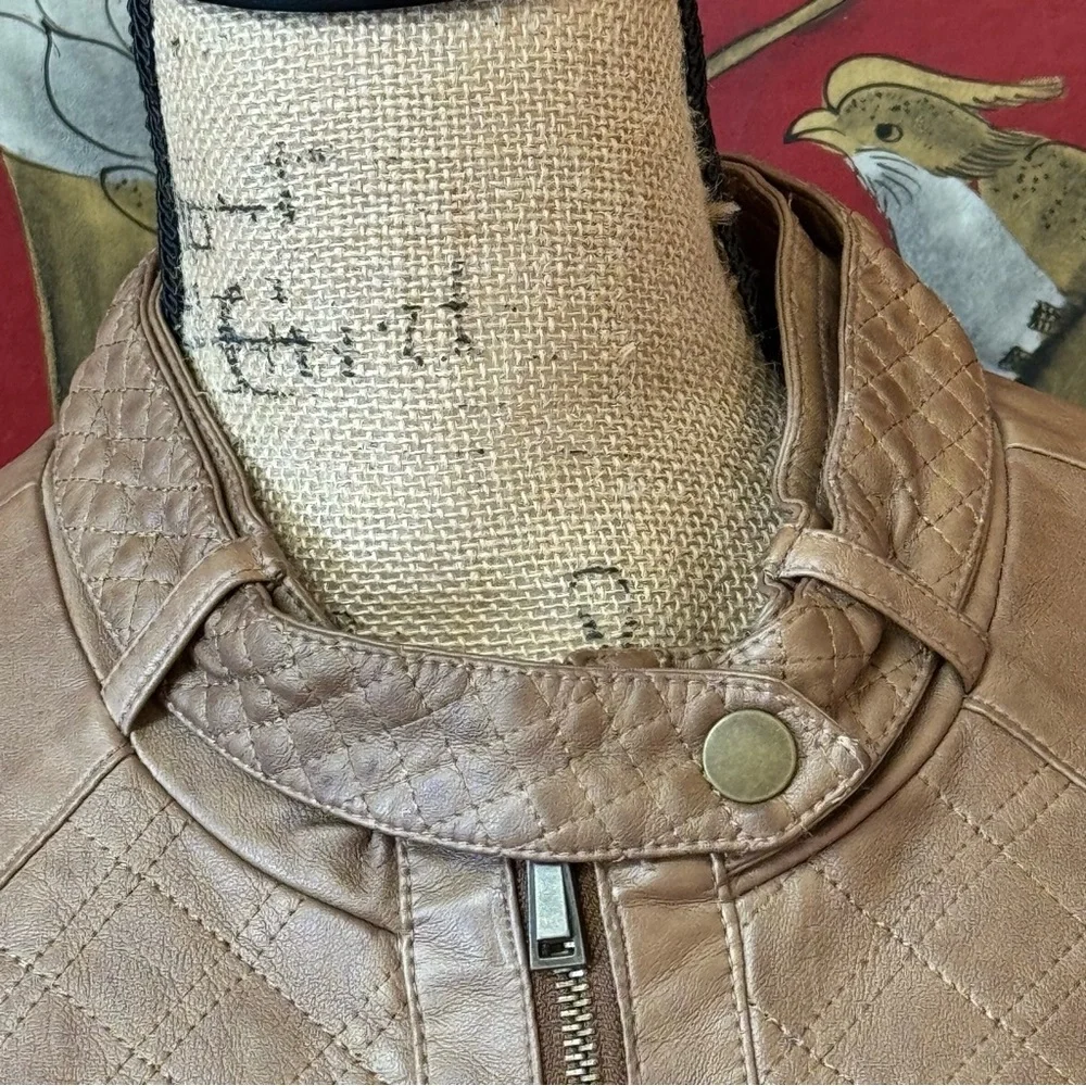 Women’s “J2” Faux Leather Jacket | #P8 - Picture 5 of 15